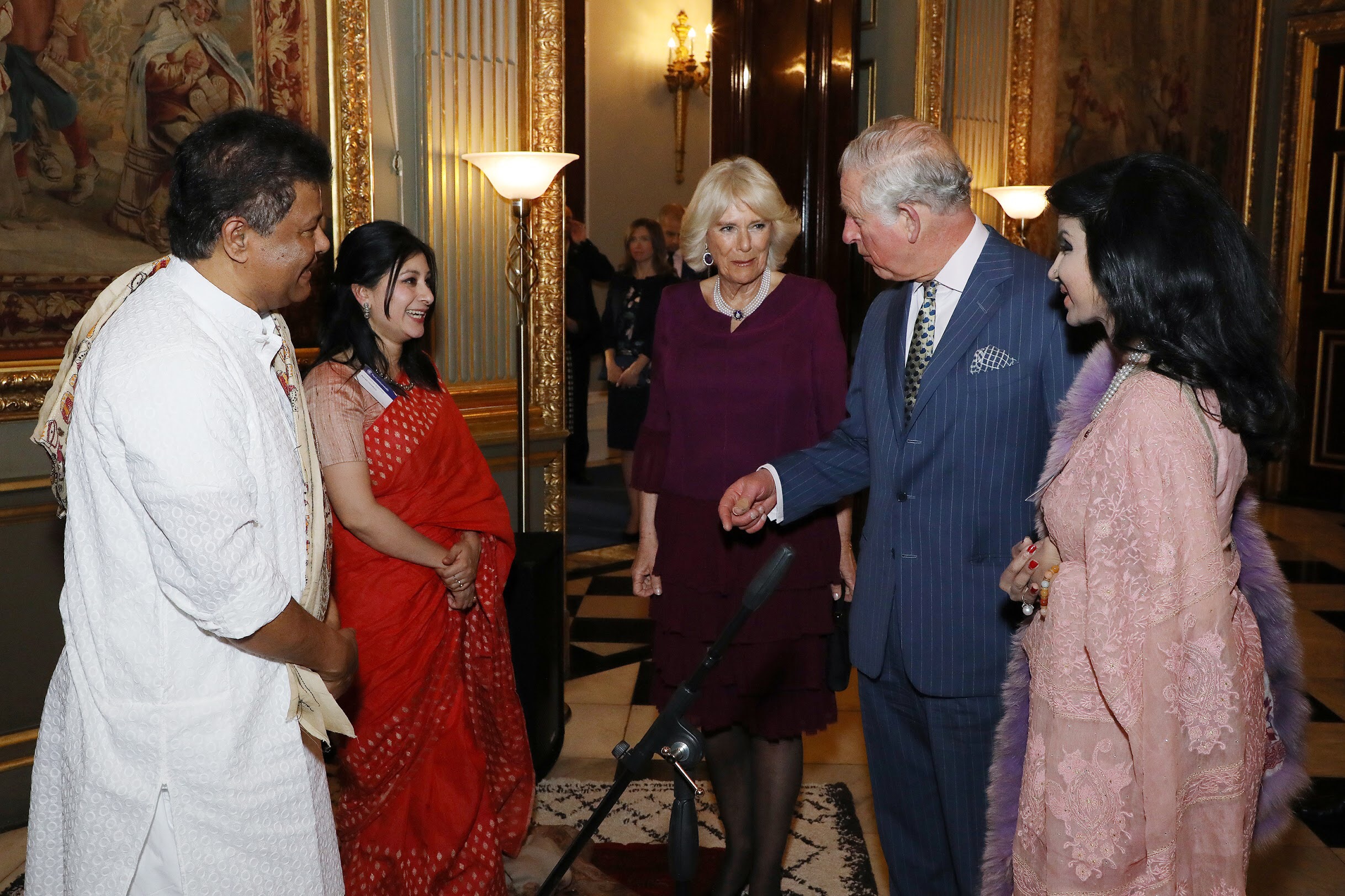 Yousuf Ali Khan performing before King Charles the Third